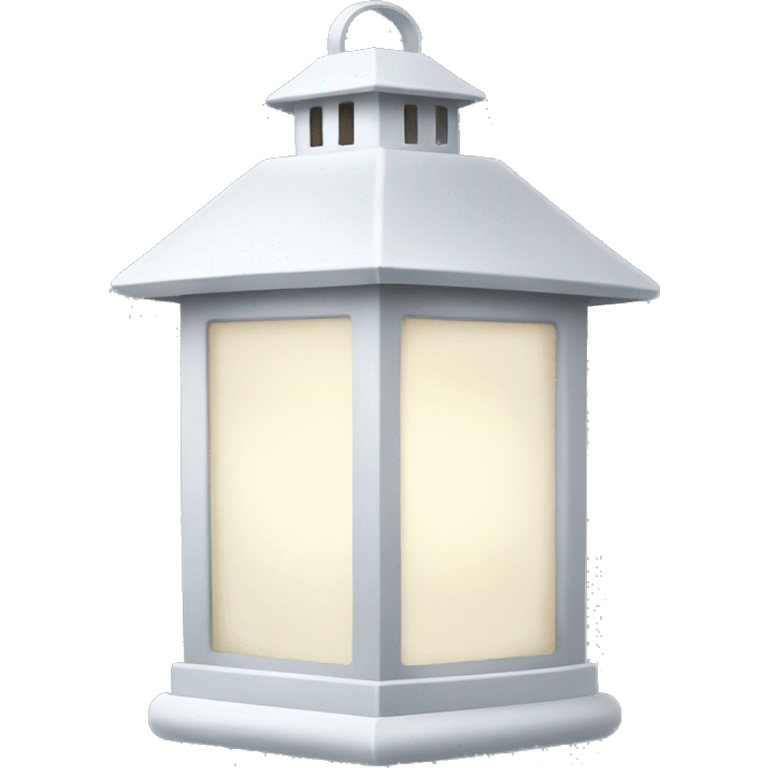 White Christmas lantern  emoji