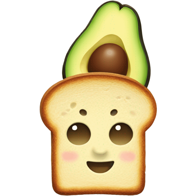 toast with avocado  emoji