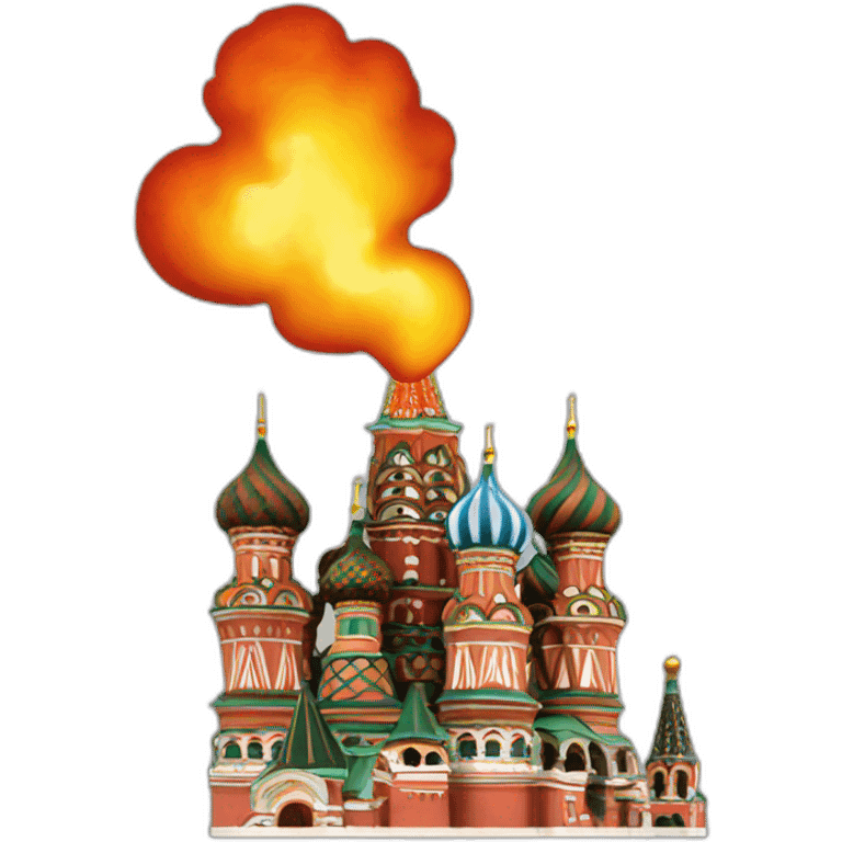 Moscow is burning emoji