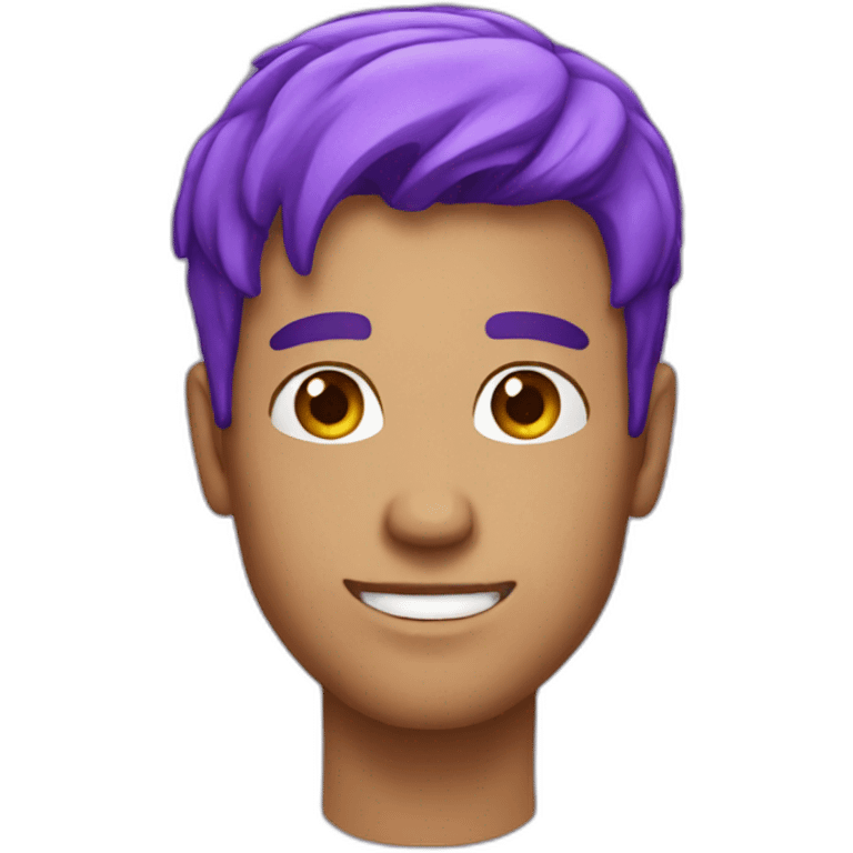 guy with purple hair emoji