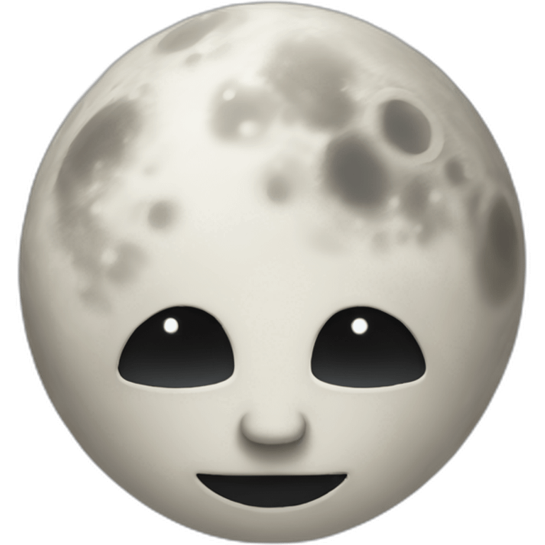 Moon head man emoji