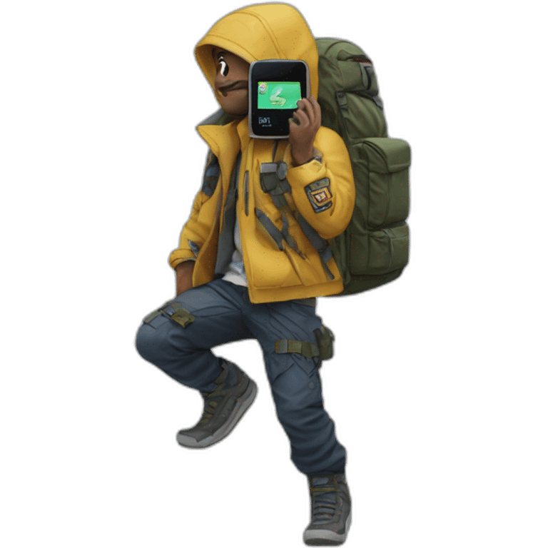 Homme sur une surron avec des tn et un g-shock emoji