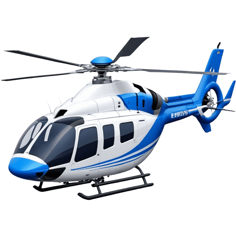 Eurocopter EC135 - Airbus Helicopters (Model Year: 2020) (Iconic colour: Blue and white) emoji