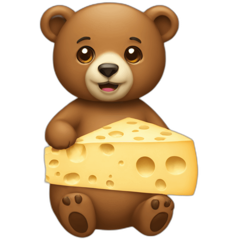 Bear cheese emoji