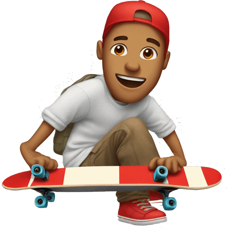 red skateboard emoji