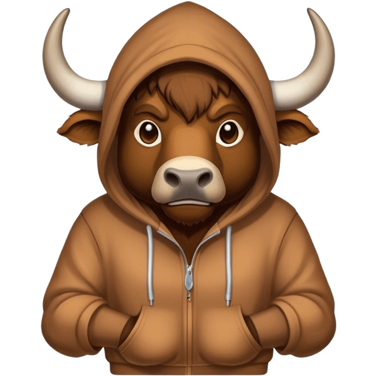 Buffalo in a hoodie emoji