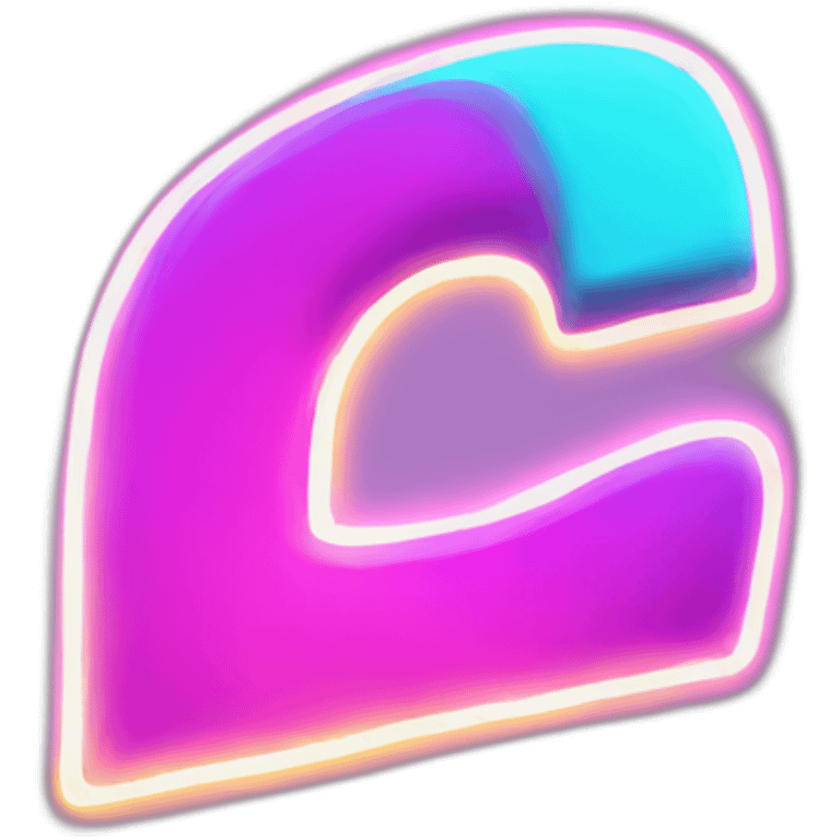 neon letter p emoji