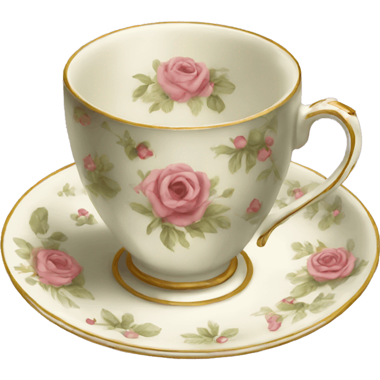 Vintage teacup emoji