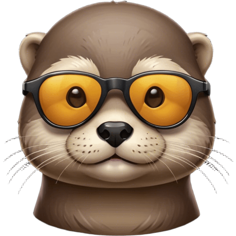 Otter with sunglasses emoji