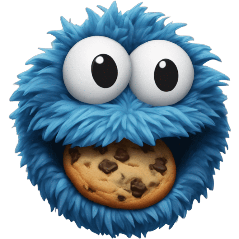 Life like Cookie Monster emoji