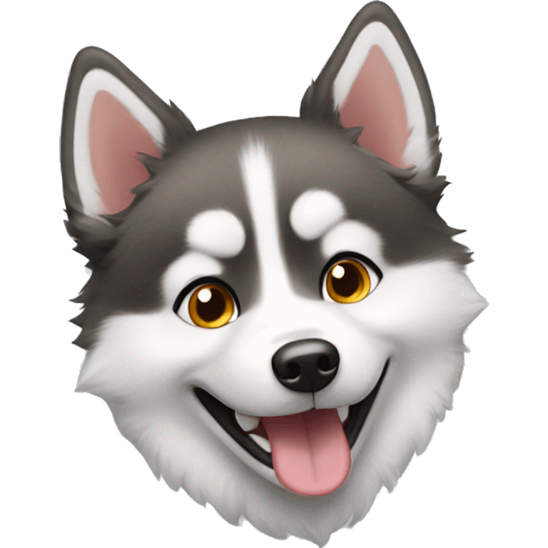 happy pomsky emoji