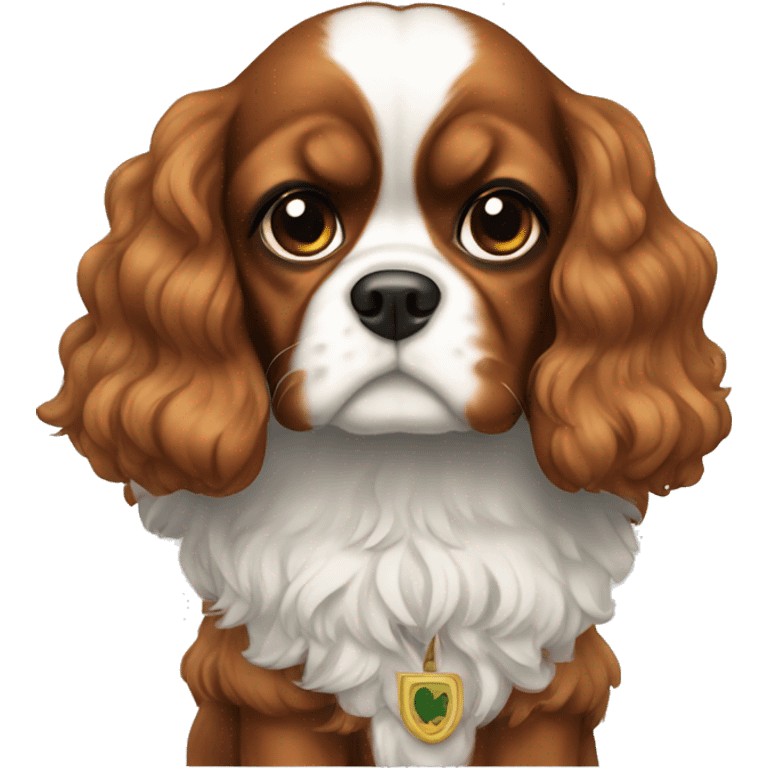 Cavalier with bows  emoji