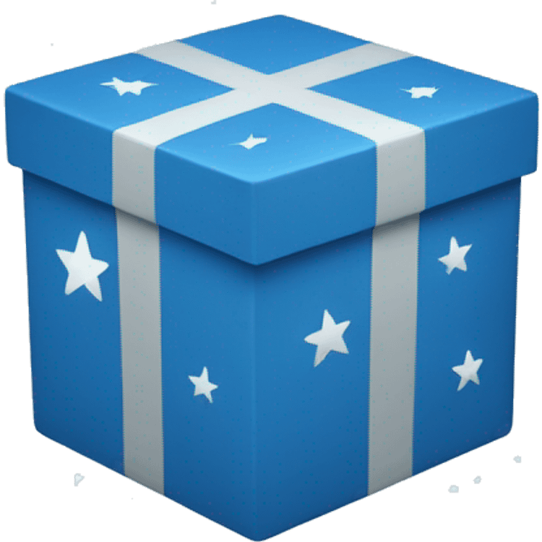 blue box with stars emoji