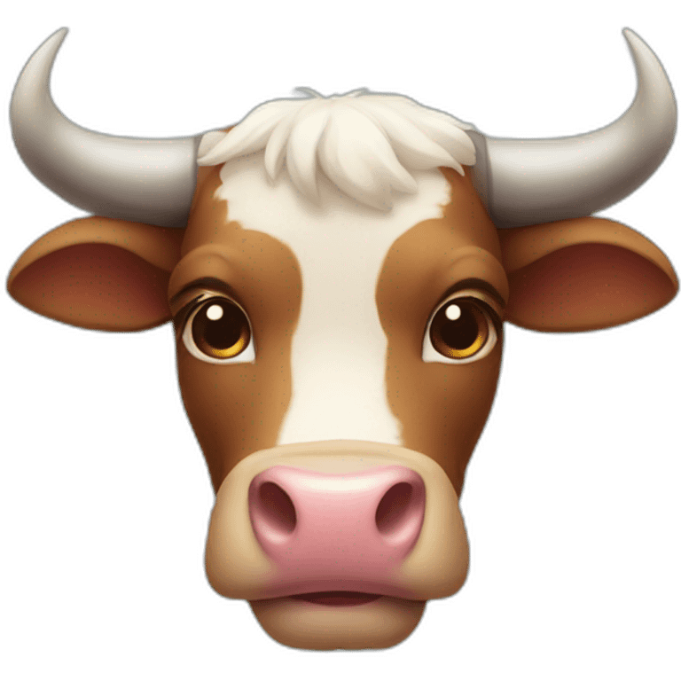 cute bull face emoji