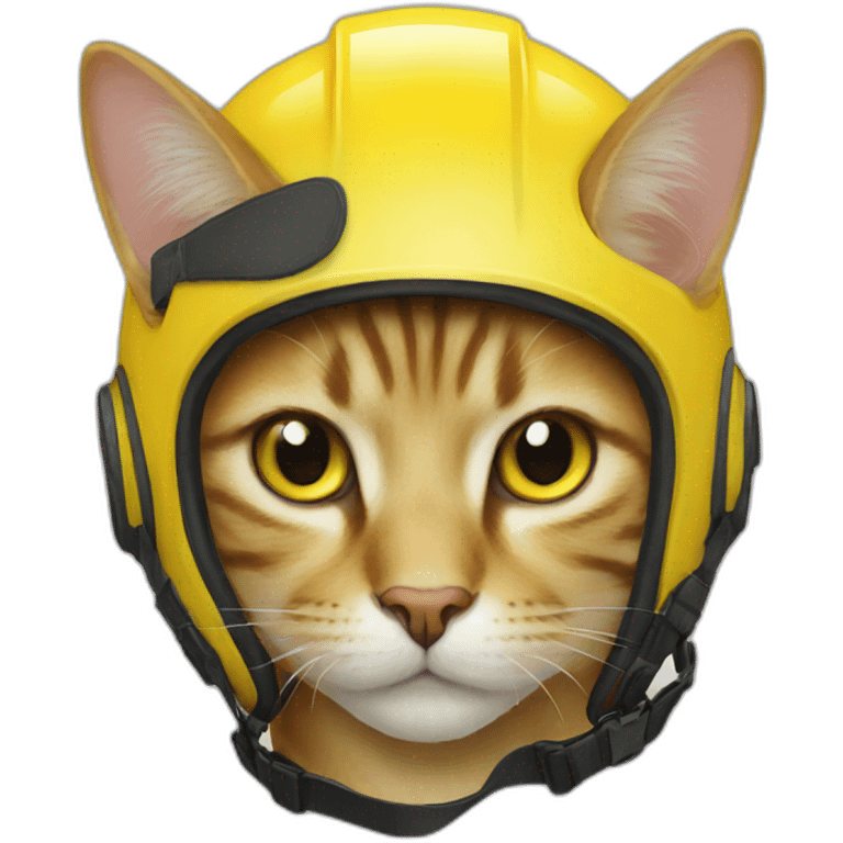 yellow-helmet-cat emoji