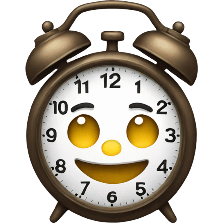 clock smiling emoji