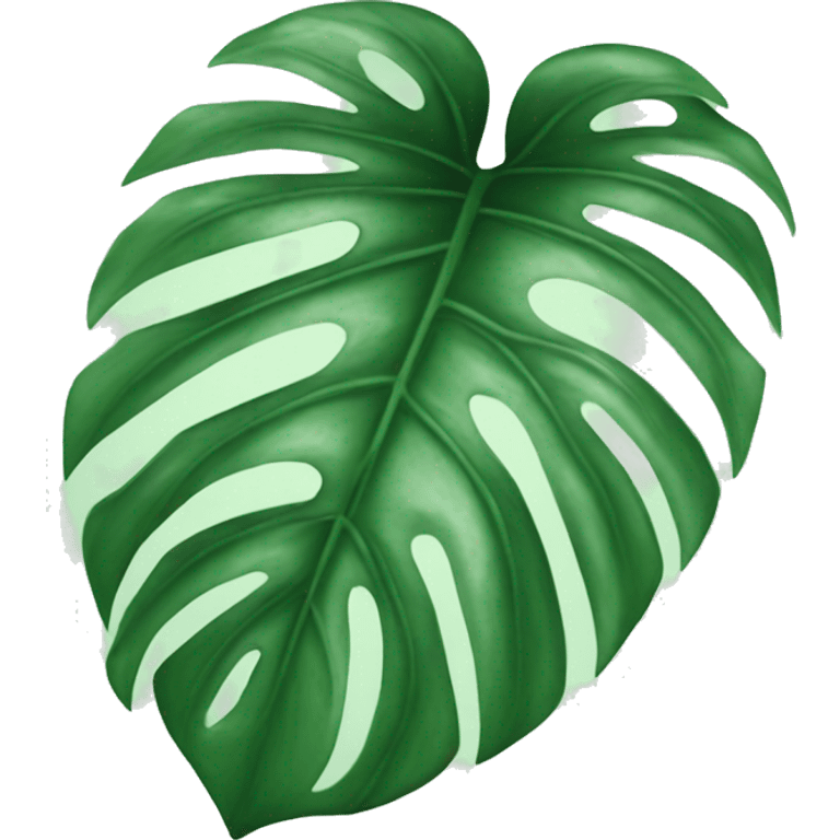 Monstera leaf emoji