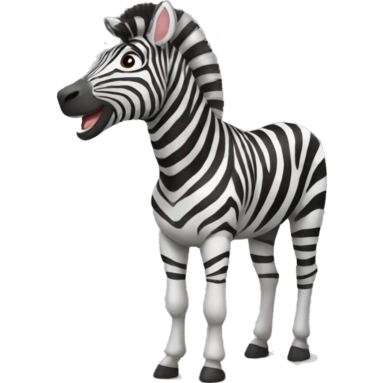 zebra cheering emoji