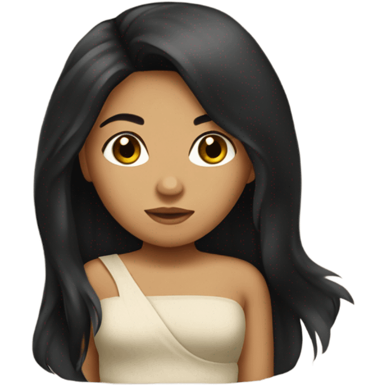 samoan girl with black hair  emoji