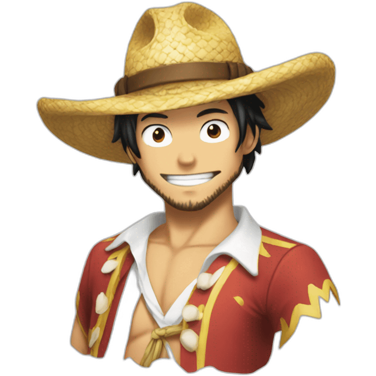 Solo el sombrero de joy boy de onepiece emoji