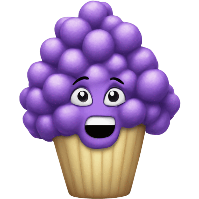 Purple popcorn emoji