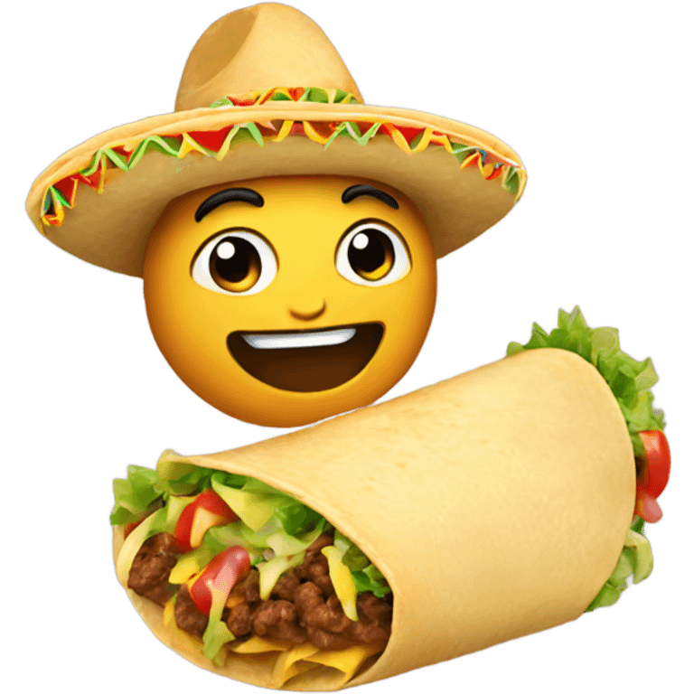 Celebrating taco emoji