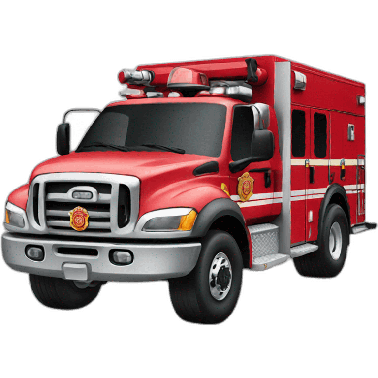 fire fire department vehicle emoji