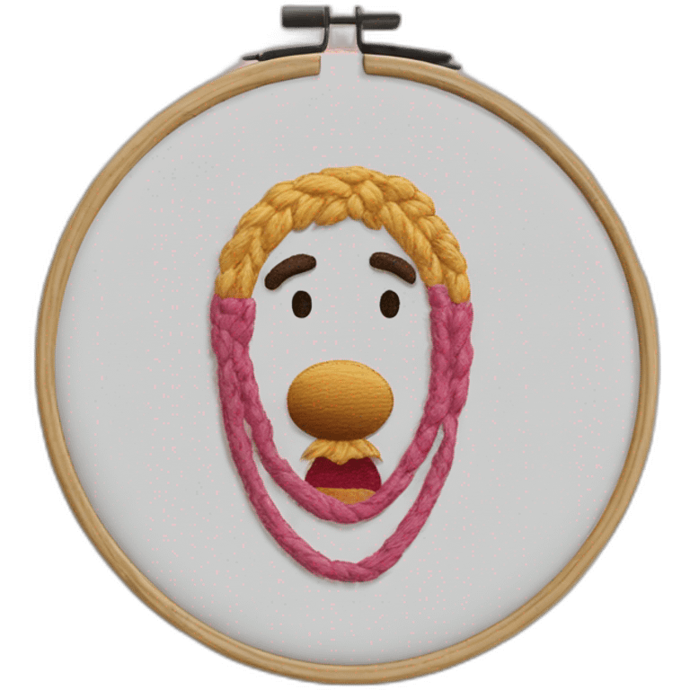 embroidery hoop emoji