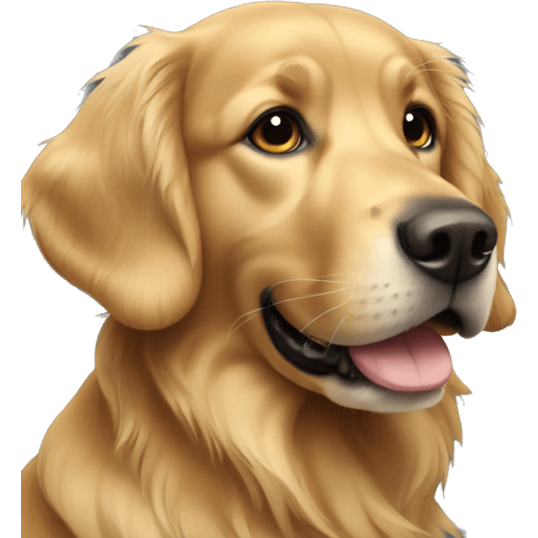 Black Golden Retriever emoji