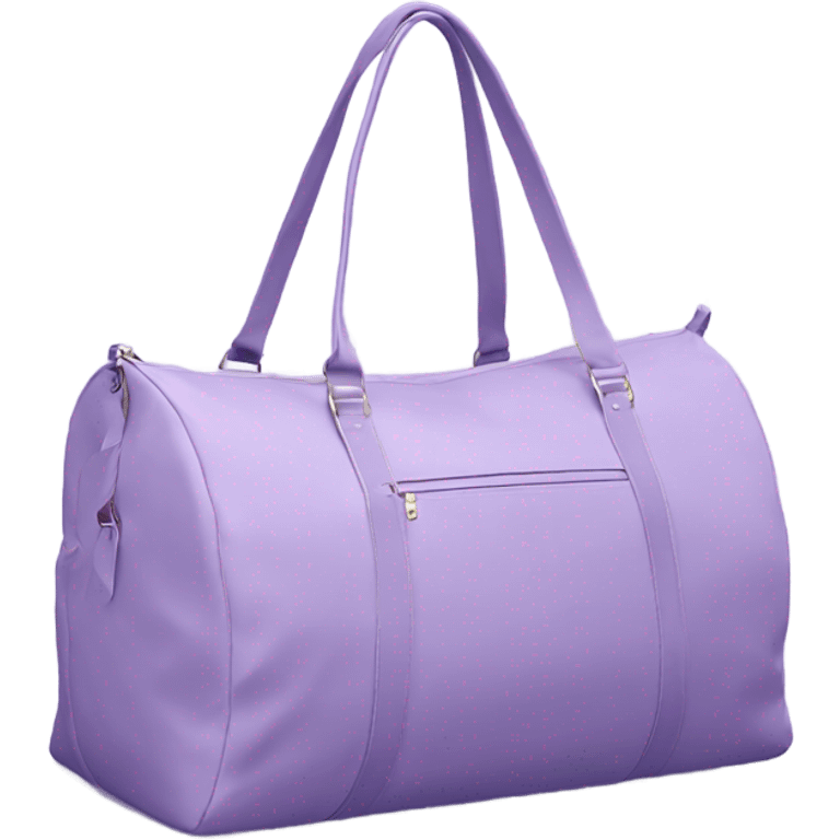 Lavender girly gym bag emoji