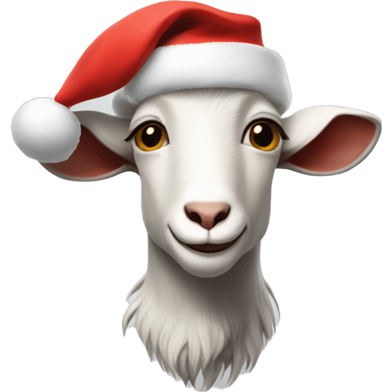 goat god in santa hat emoji