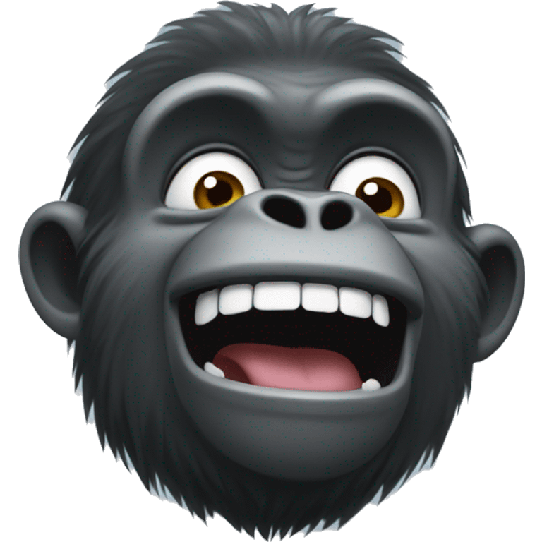 happy crying gorilla dancing emoji