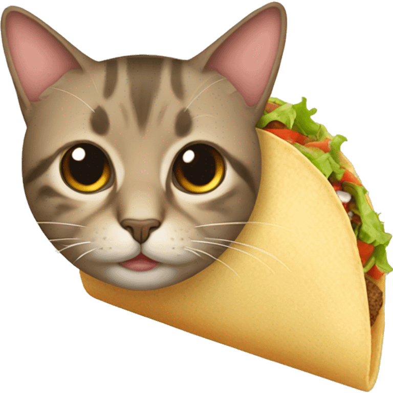 Cat taco emoji