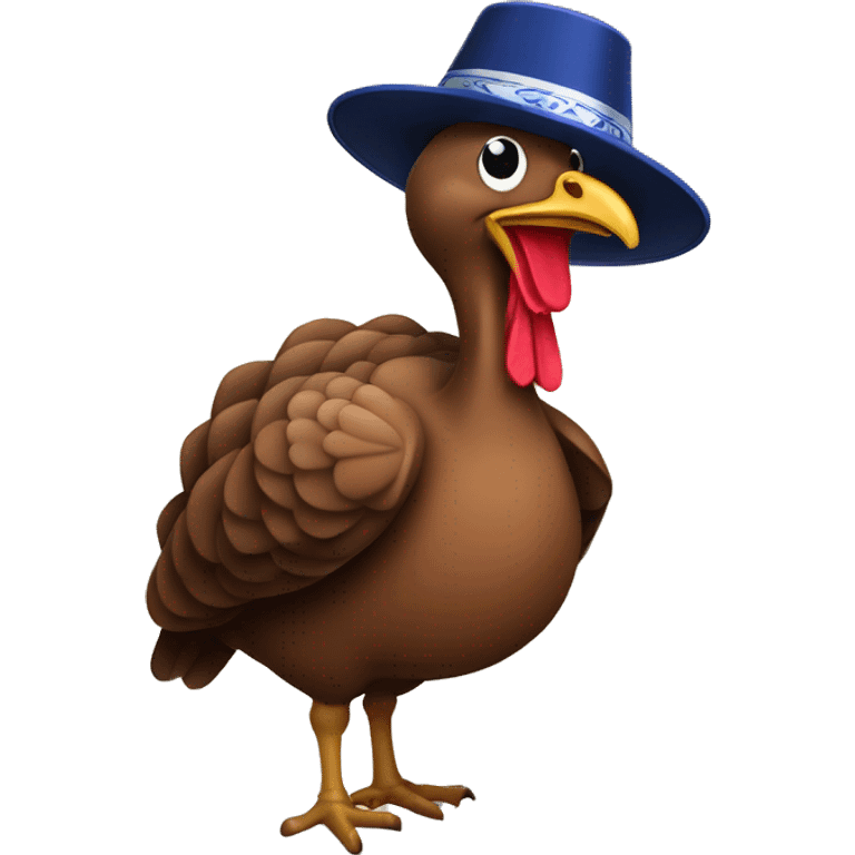 Turkey with a yarmulke emoji