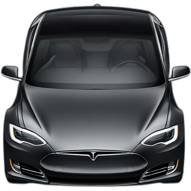 Black Tesla Model S P100D emoji