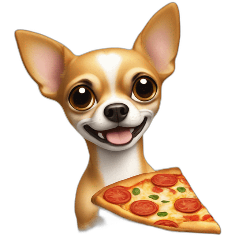 chihuahua hang pizza emoji