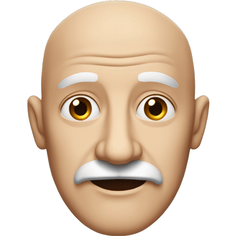 old, balding, red skinned man, with a large nose and weak mustache emoji