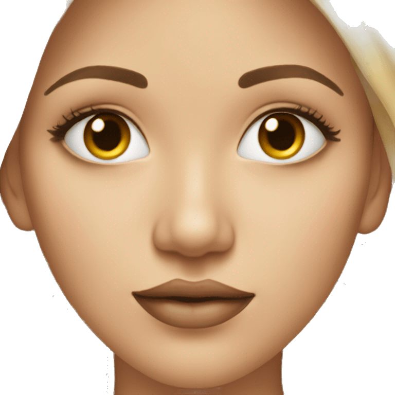 Light-skinned beauty portrait emoji