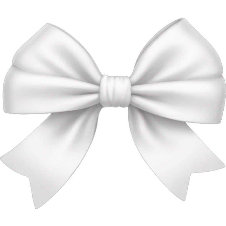 White bow emoji