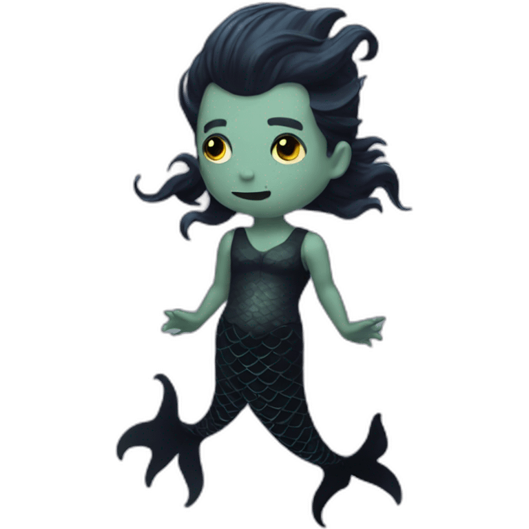 goth merman emoji