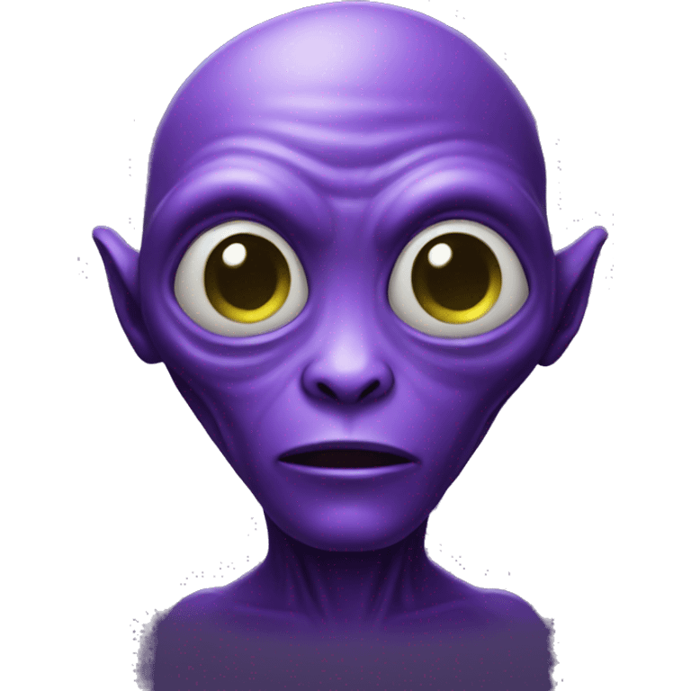 Purple skin alien  emoji