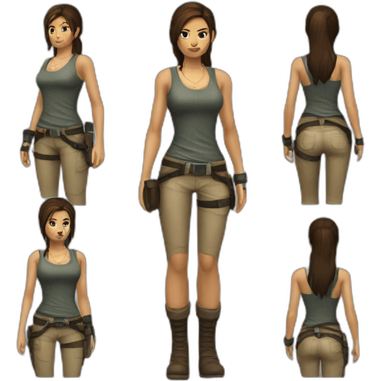 Lara croft emoji