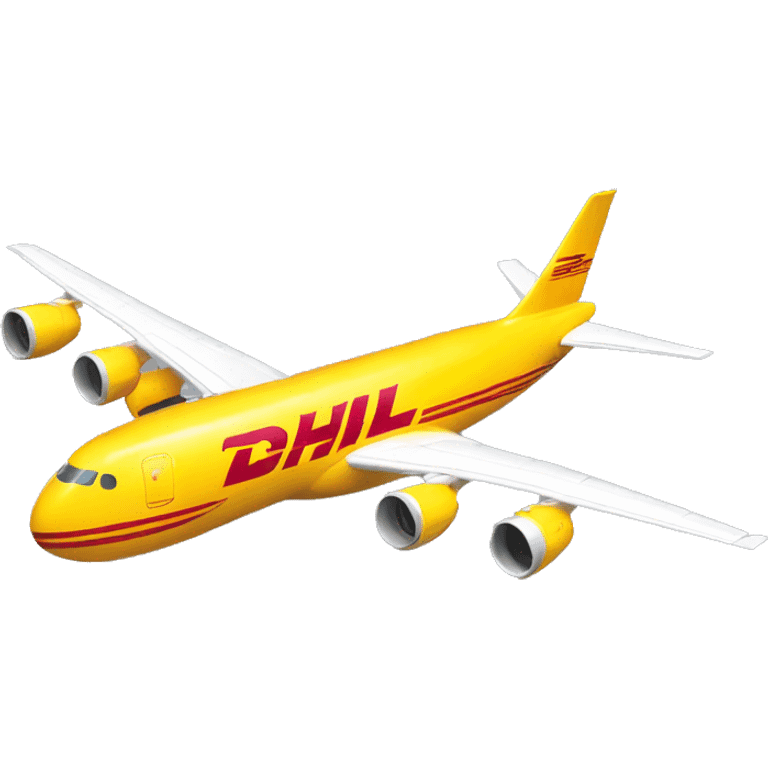 DHL aircraft smiling emoji