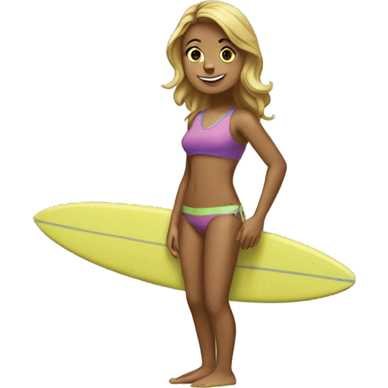 SURFING girl emoji