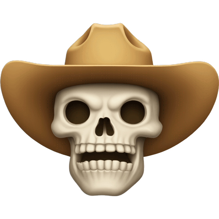 Skull cowboy emoji