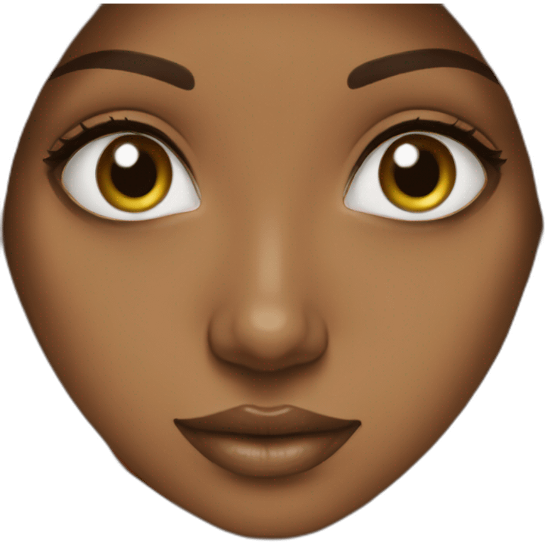 hijab big eyes brown girl  emoji