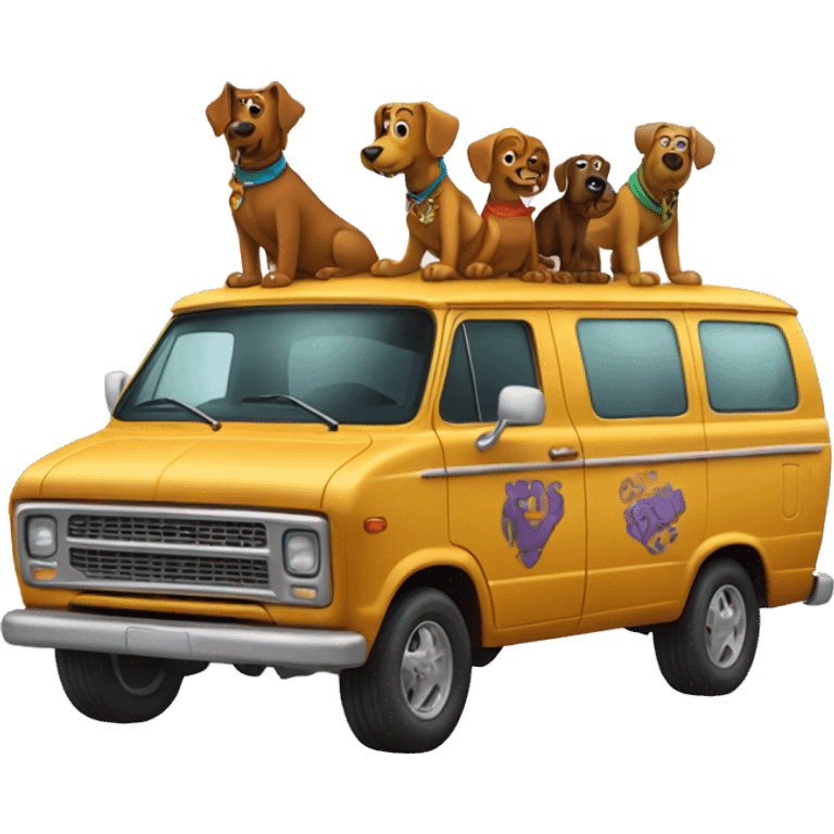 Scooby and the gang’s van emoji