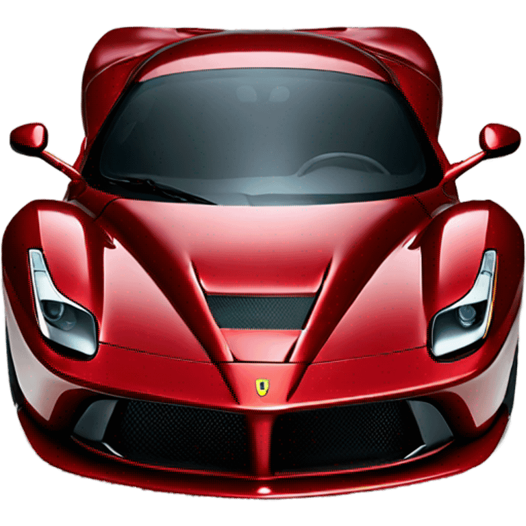 Red wine Ferrari La Ferrari front emoji