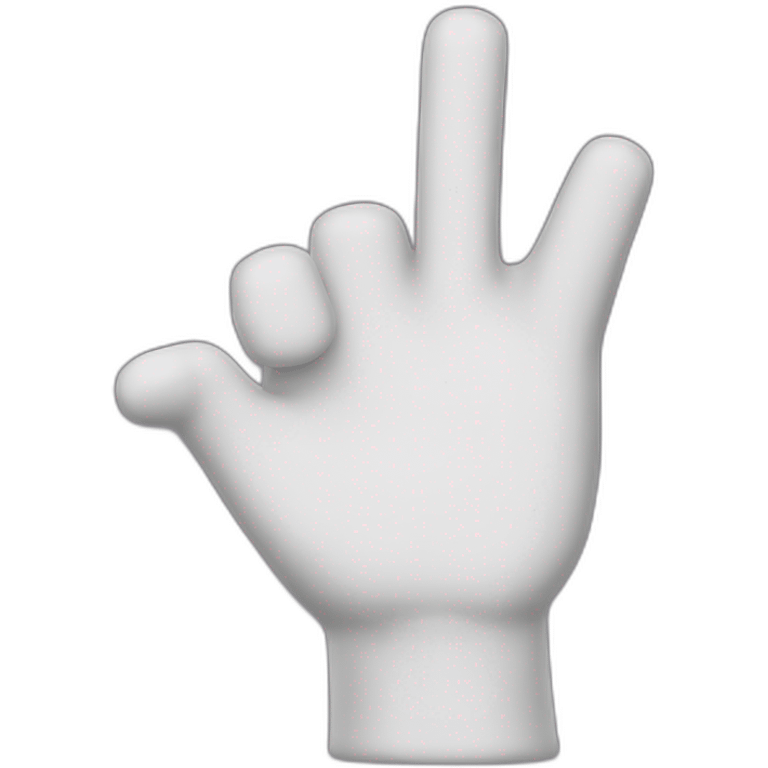 super mario white glove finger point emoji