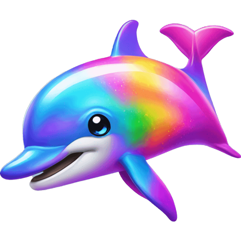 Lisa Frank dolphin  emoji